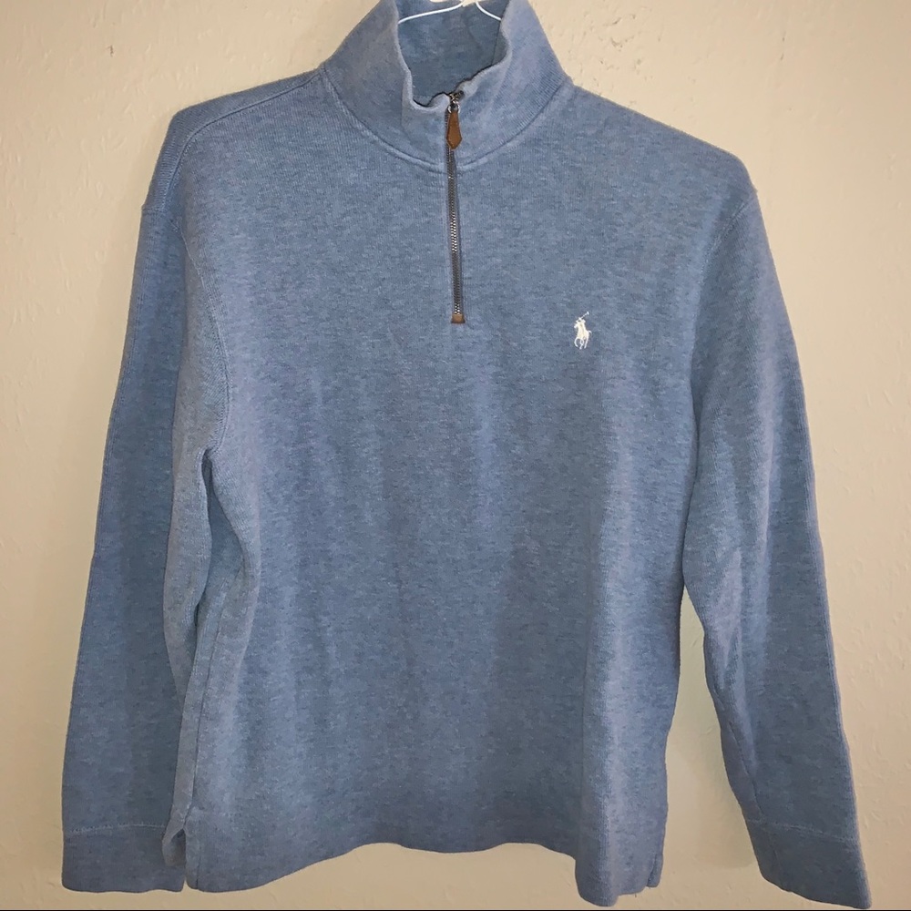 Light Blue Medium Ralph Lauren Polo 1/2 zip